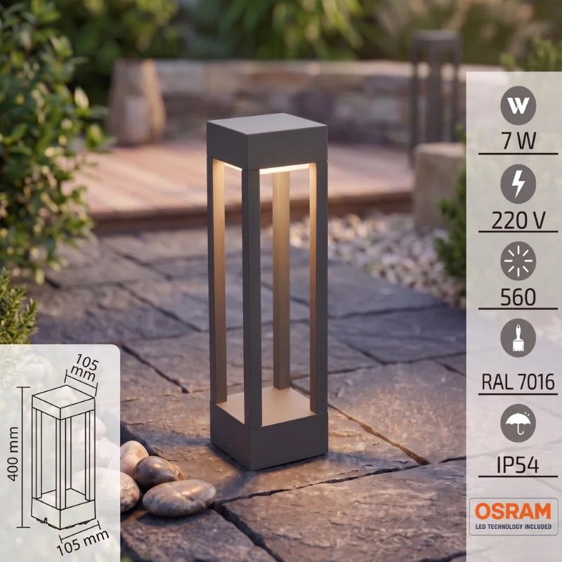 ARGE LED OSRAM VISION BOLLARD AYDINLATMA 40 CM 7W