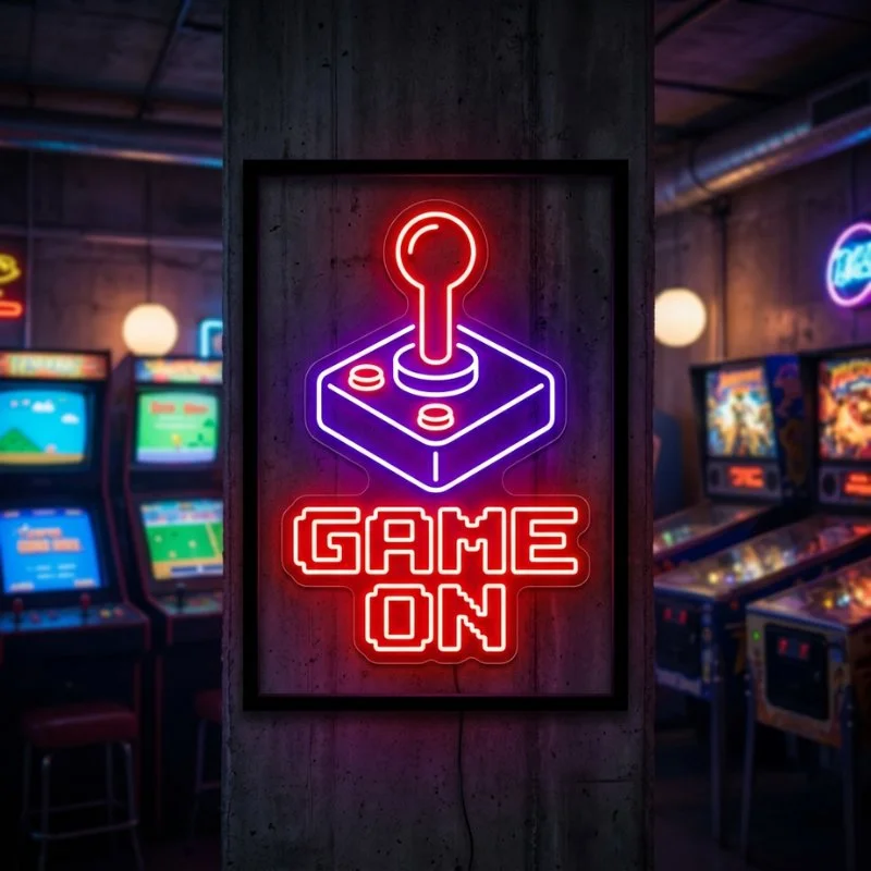 Kütüphane Neon LED Tabela NIGHT OWL (Gece Kuşu)